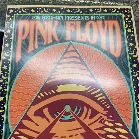 Pink Floyd Bill Graham Presents In Nyc Filmore East Concert Poster