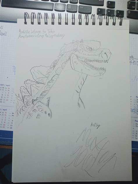 Godzilla sketch by maxtop9002 on DeviantArt