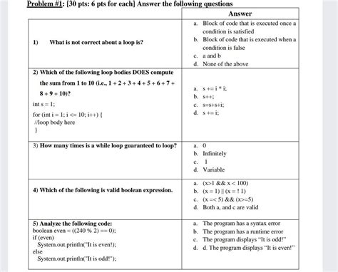 Solved Problem 1 [30 Pts 6 Pts For Each] Answer The