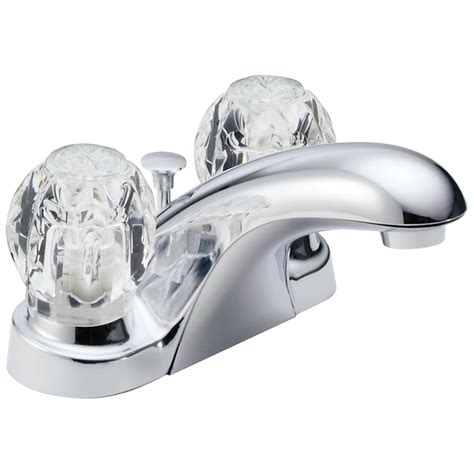 Delta Foundations Chrome 4 In Centerset 2 Handle Watersense Bathroom