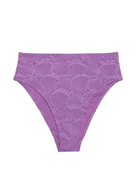 Buy High Waist Cheeky Bikini Bottom Glazed Violet Order Bikini Bottom Online Pink