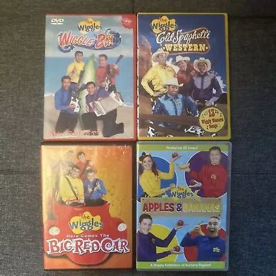 Wiggles 4 DVD Lot Wiggle Bay Cold Spaghetti Grelly USA