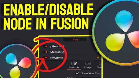 How To Enable Disable Node In Fusion Page Davinci Resolve YouTube