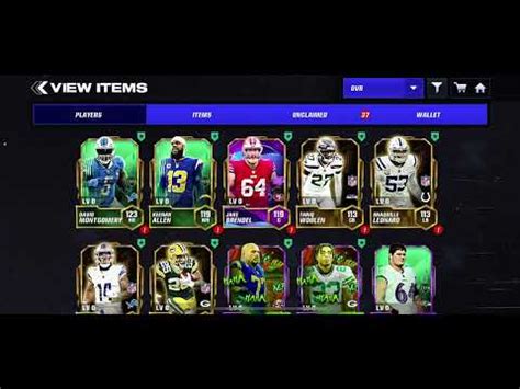 Madden Mobile Thanksgiving Team Of The Week Pack Opening Youtube