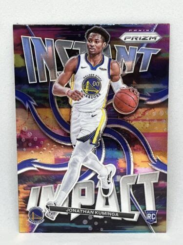 2021 22 PRIZM Basketball Jonathan Kuminga INSTANT IMPACT RC Rookie Card