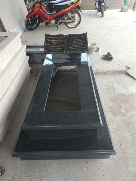 Batu Nisan Prasasti Peresmian Makam Bahan Marmer Granit Body