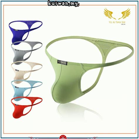 YA12 Men S Thong Underwear G String Bulge Pouch Bikini T Back Underwear