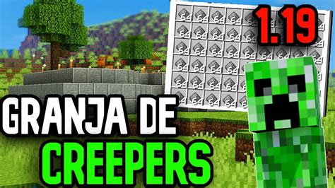 La Mejor Granja De Creepers PÓlvora FÁcil Y RÁpida De Hacer En