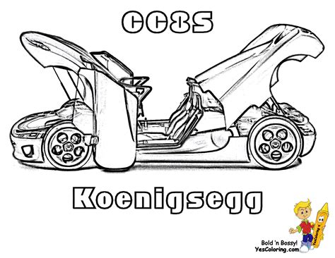 Koenigsegg Coloring Pages Coloring Home