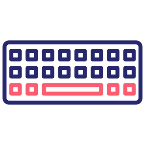 Keyboard Generic Outline Color Icon