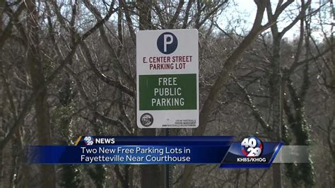 Two new free parking lots in Fayetteville