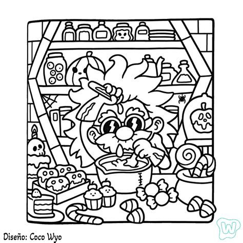 Spooky Cutie Para Colorir Baixe E Imprima Pdf