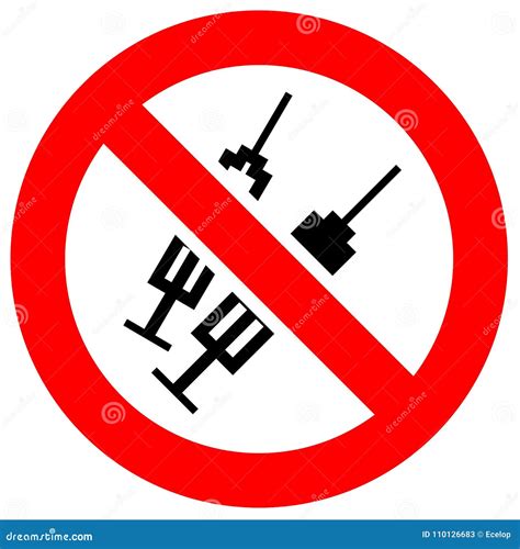 Prohibition Red Sign Stock Vector Illustration Of Stop