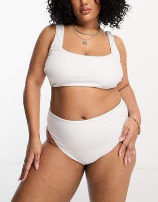 Asos Design Curve Mieszaj I Cz Bia A Kr Tka G Ra Od Bikini Z