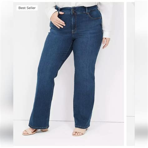 Lane Bryant Jeans Lane Bryant High Rise Straight Fit Genius Flex