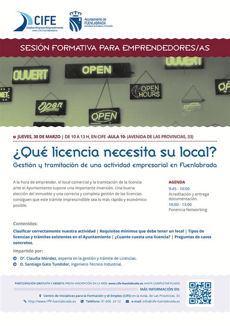 Sesi N Formativa Gratuita Qu Licencia Necesita Su Local Centro