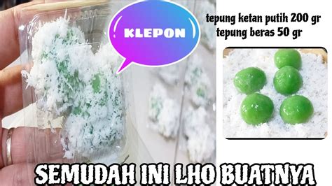 Membuat Klepon Ternyata Segampang Ini Auto Ketagihan Nih Aku Youtube