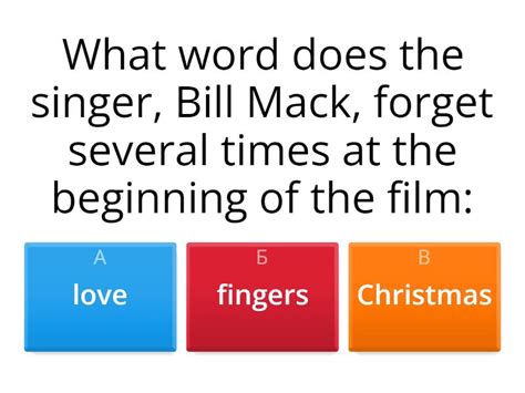 Love Actually Quiz