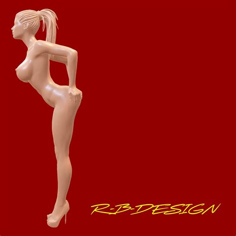 D File X Ultra Nude Realistic Very Sexy Erotic Pin Up Girl With Different Hairstyles For All