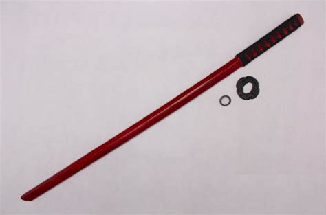 Buy Red Wooden Bokken Katana Training Sword Online Bladespro Uk