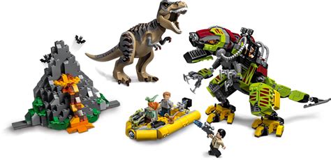 Lego Jurassic World La Bataille Du T Rex Contre Le Dino Mech 75938