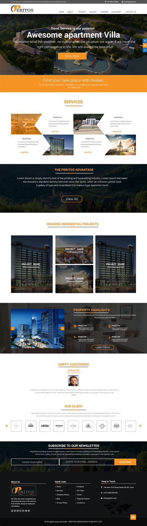 Real Estateproperty Dealer Ui Layout Design On Behance