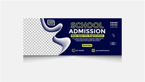 school admission banner design set,social media cover, school banner ...