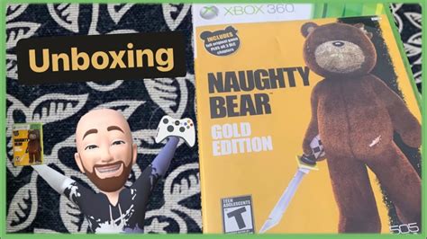 Unboxing Naughty Bear Gold Edition Para Xbox 360 Youtube