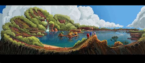 Crater Landscape - Characters & Art - Sonic Boom | Landscape art, Concept art, Sonic boom