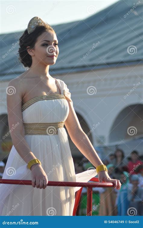 Russian Beauty Portrait Look Editorial Stock Image - Image of portrait ...