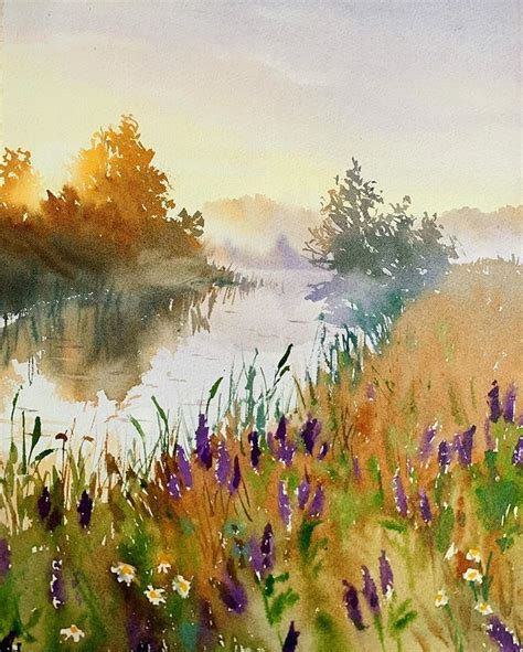 Pin By Reatha Venditti On Diy Watercolor Painting In Landscape