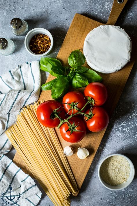 Linguine With Tomatoes Basil And Brie The Beach House Kitchen