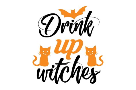 Drink Up Witches Hellowen Svg Design Graphic By DESIGN SHOP Creative