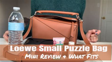 Loewe Small Puzzle Bag Tan Mini Review And Whats In My Bag Including