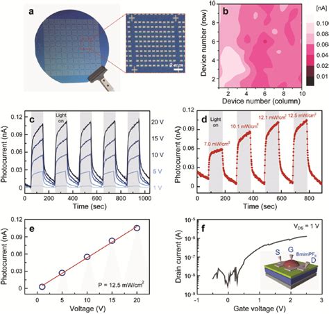 A A Photograph Of Homogeneous Mos Based Visible Light Photodetector