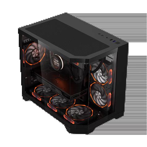 Coolman Spectra M Atx Dual Chamber Case Black White Bermor Techzone