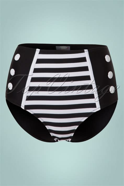Joelle Stripes Bikini Pants Ann Es En Noir Et Blanc