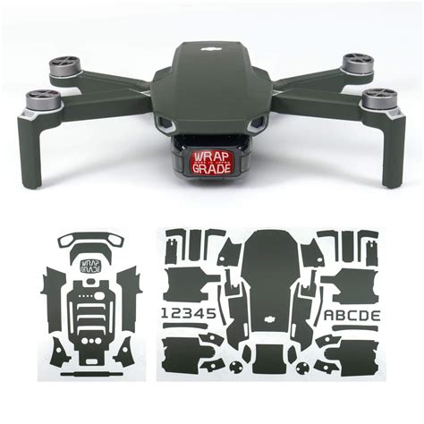 Wrapgrade Skin Compatible With Dji Mavic Mini Army Green