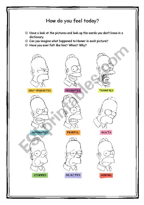 How Do You Feel Esl Worksheet By Chinchulina