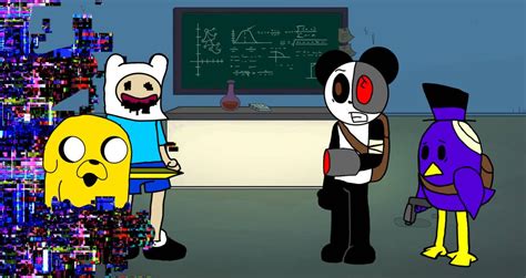 Panda and toppy meets corrupted finn and Jake by Eldwinnn on DeviantArt