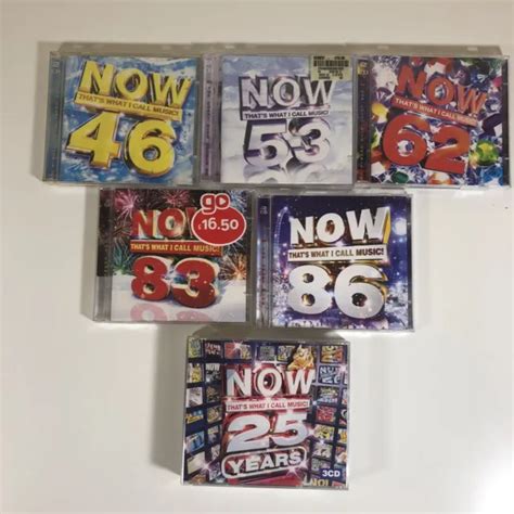 Now Thats What I Call Music Cd Bundle 46 53 62 83 86 And 25 Years 6