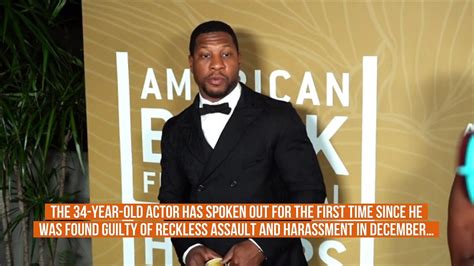 Jonathan Majors Breaks Silence After Assault Conviction Video Dailymotion