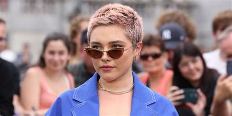 Florence Pugh Wears Denim Dress At Oppenheimer Event In London