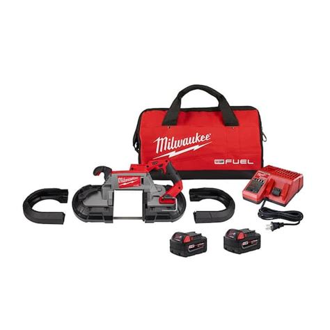 Milwaukee M18 Fuel 18v Lithium Ion Brushless Cordless Deep Cut Dual Trigger Band Saw Kit With