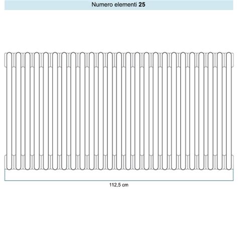 Irsap 600 TESI 6 Radiatore 25 Elementi H 60 L 112 5 P 21 5 Cm Colore