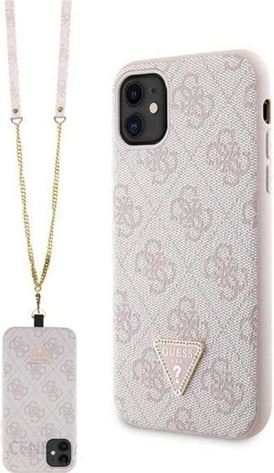 Guess Crossbody 4G Metal Logo Etui Iphone 11 Różowy Etui na telefon