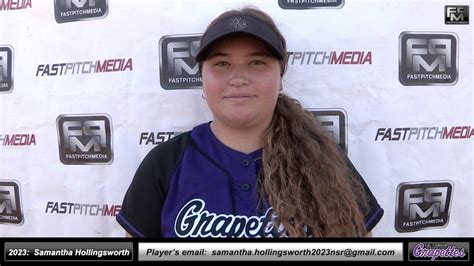 2023 Samantha Hollingsworth Pitcher Outfielder Softball Skills Video