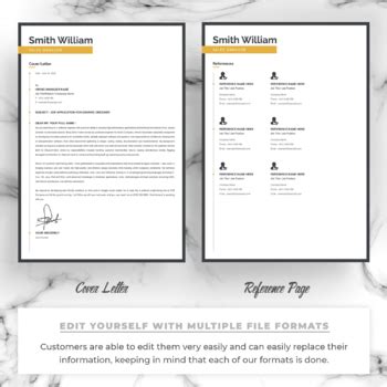 Executive Resume Cv Template By Resumeinventor Tpt