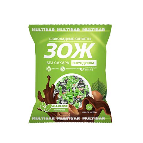 Конфеты ЗОЖ с фундуком Multibar 150г