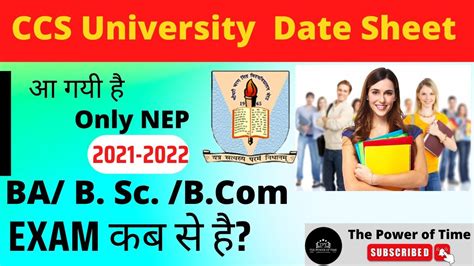 Ccs University Exam Date Sheet B A B B Sc Date Sheet